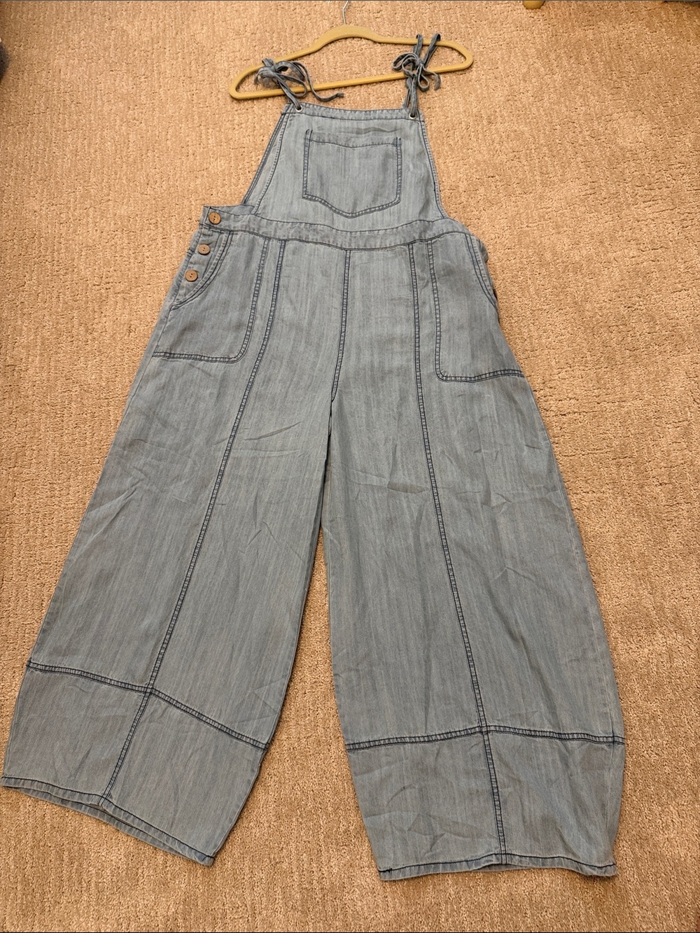 Oddi Light Blue Denim Overalls Jumpsuit for Women